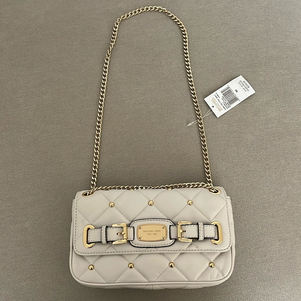 Michael Kors Hamilton Small Quilted Leather Flap Shoulder Bag